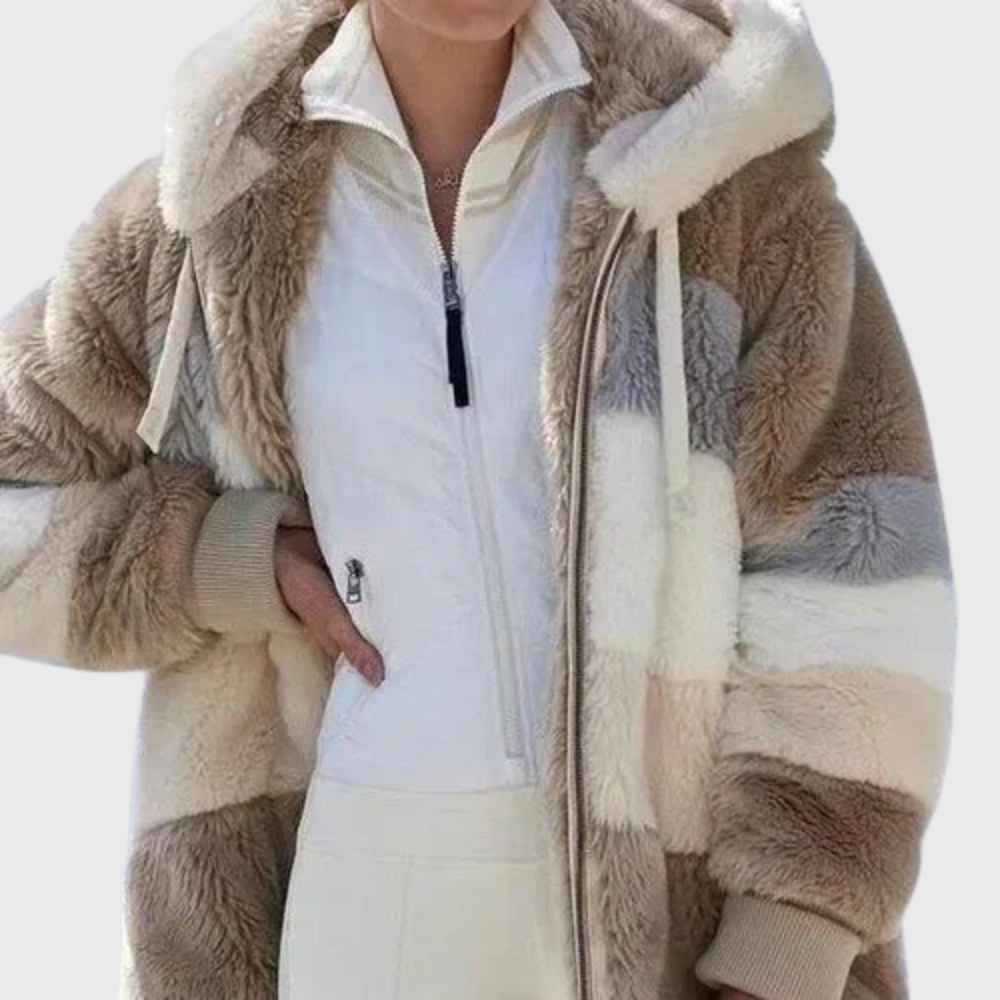 Elegant Multicolor Warm Puffer Jacket – Casual Wear, Outdoor Activities