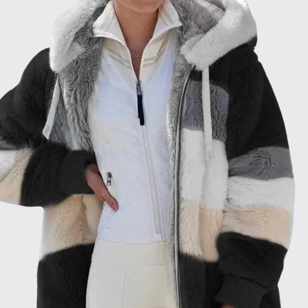 Elegant Multicolor Warm Puffer Jacket – Casual Wear, Outdoor Activities