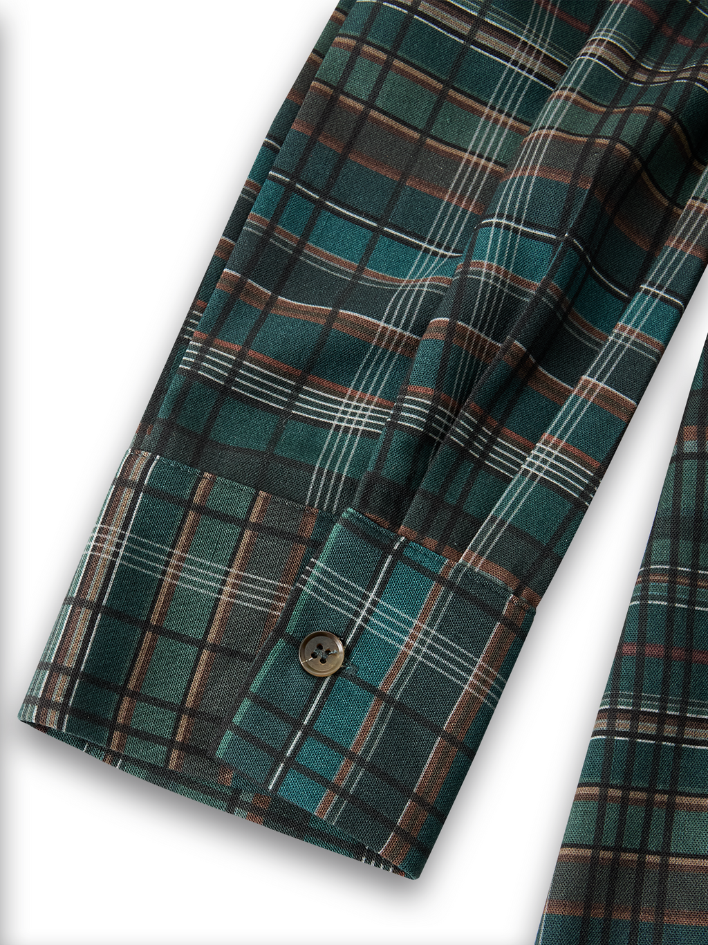 Plaid Maxi Dress with Lapel Collar - Women's Single-Breasted Casual Wear