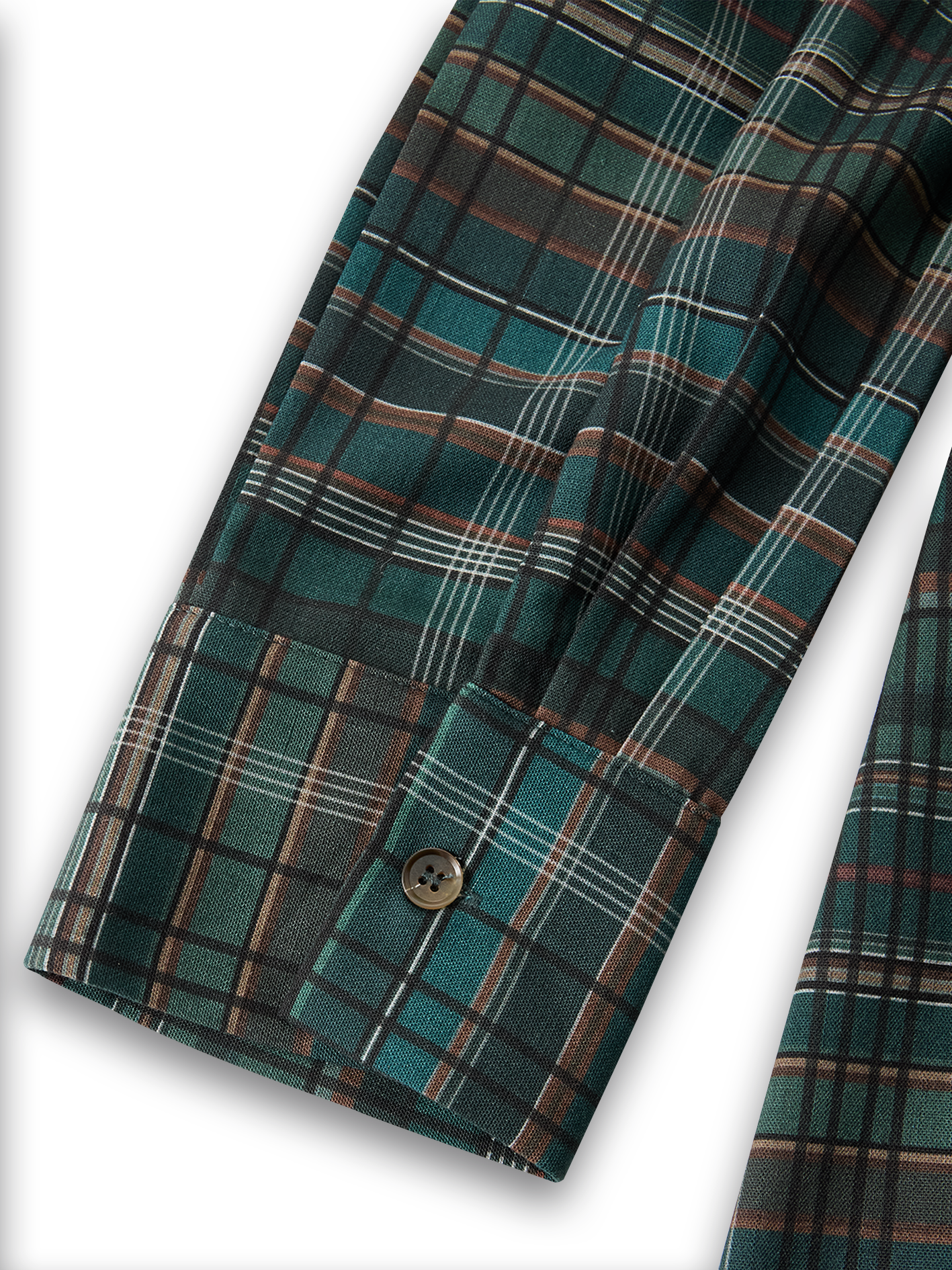 Plaid Maxi Dress with Lapel Collar - Women's Single-Breasted Casual Wear