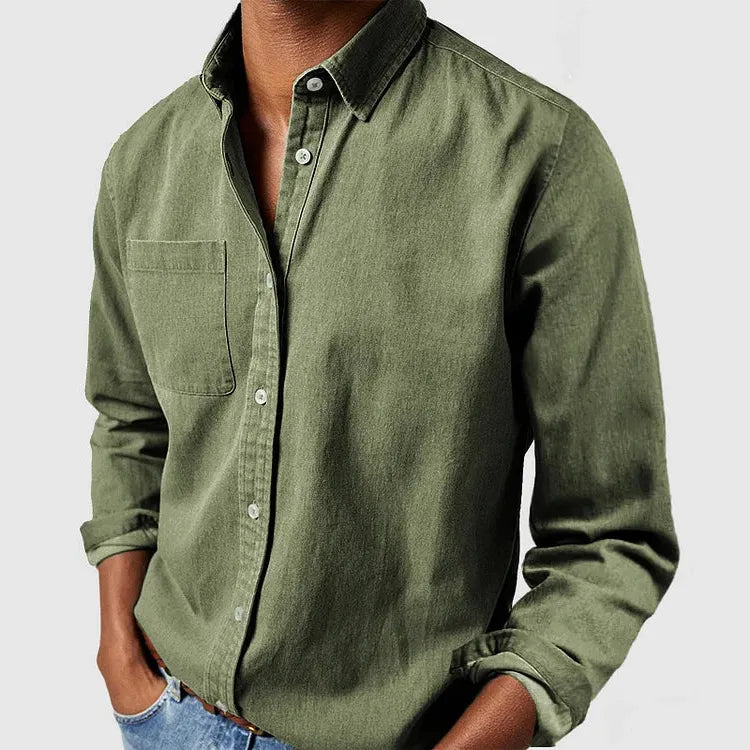 Premium Casual Shirt for Men - Comfortable Cotton Blend - Versatile Everyday Wear