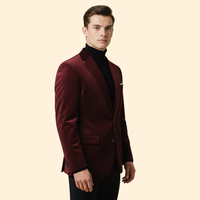 Men's Velvet Evening Blazer – Slim Fit