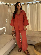 Relaxed Linen Sorrento Set for Comfortable Casual Wear