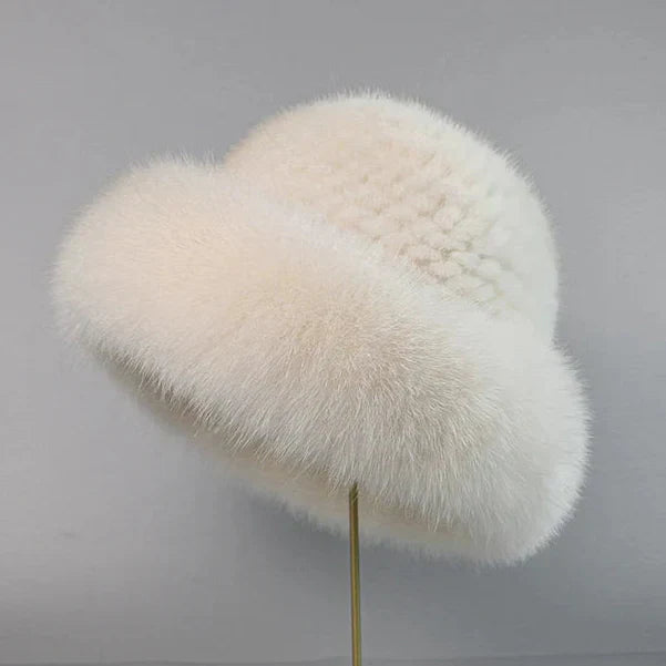 Elegante Mütze aus natürlichem Nerzfell – Stilvoll, Geschenk, Wintermode