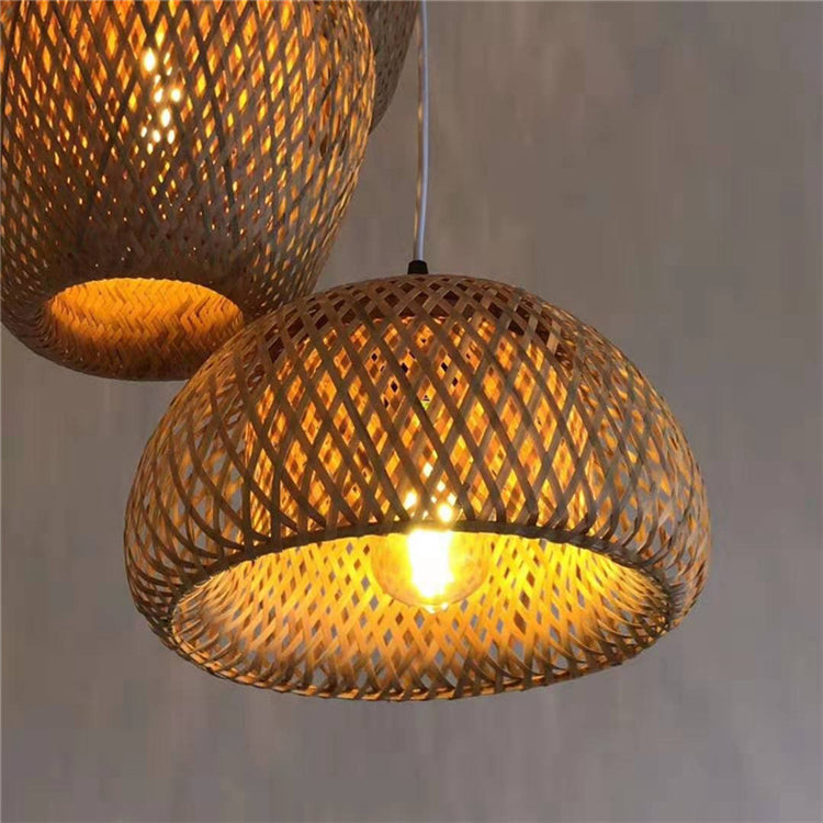 Bamboo Pendant Light Fixture - Eco-Friendly Design for Home Decor - Modern Hanging Lamp for Living Room or Bedroom