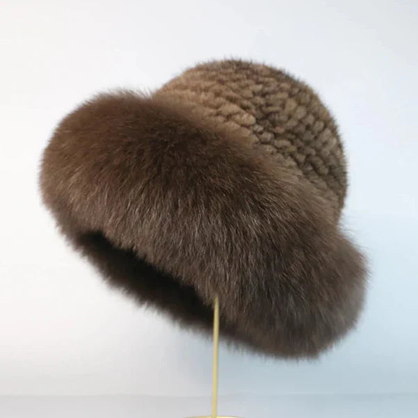 Elegante Mütze aus natürlichem Nerzfell – Stilvoll, Geschenk, Wintermode
