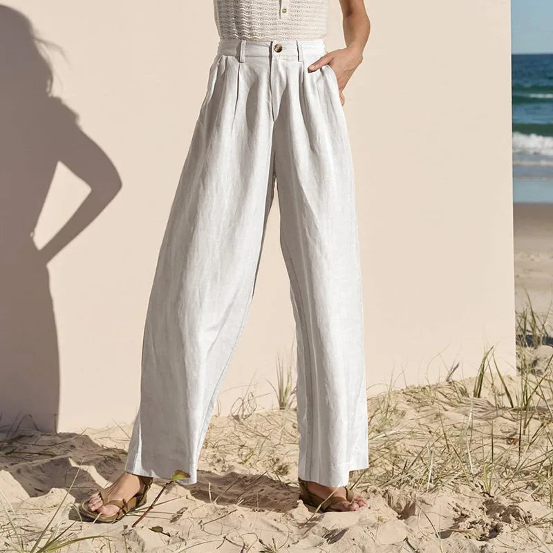 Linen Summer Trousers for Men | Lightweight Casual Pants for Warm Weather