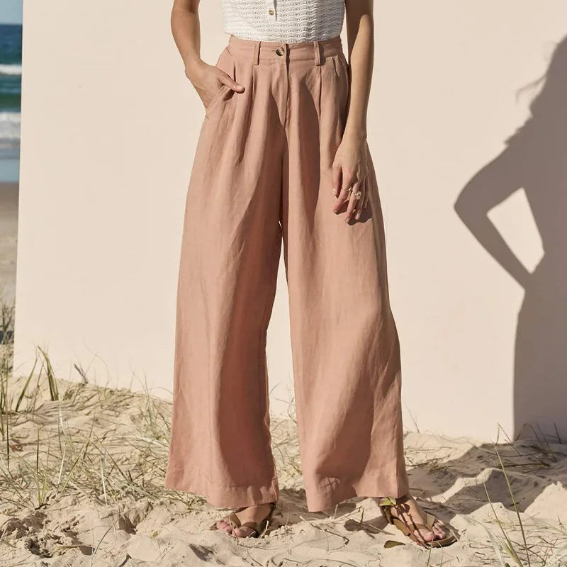 Linen Summer Trousers for Men | Lightweight Casual Pants for Warm Weather