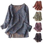 Crosswrap Blouse in Lightweight Fabric - Women's Casual Top for Everyday Wear
