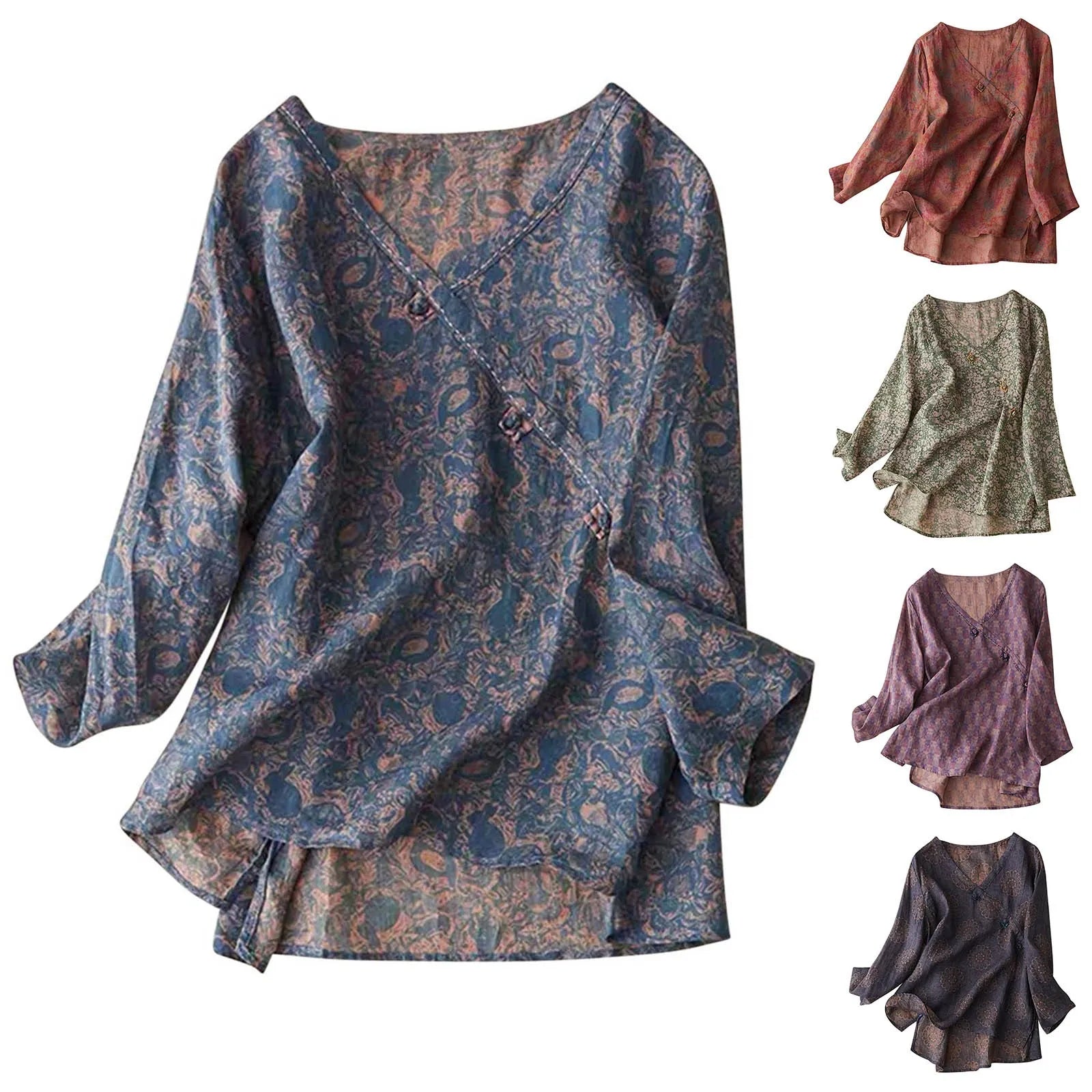 Crosswrap Blouse in Lightweight Fabric - Women's Casual Top for Everyday Wear