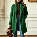 Women's Trench Coat Wool Blend – Casual, Office
