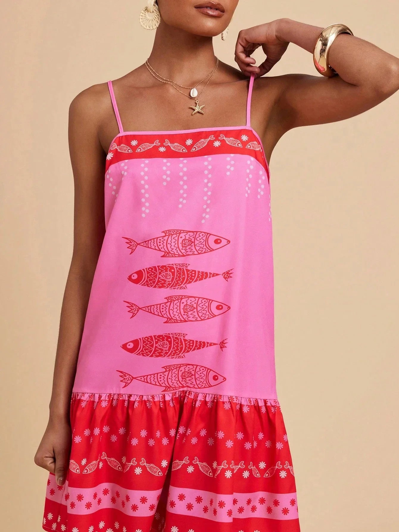 Floral Print Maxi Dress in Lightweight Fabric for Casual Wear