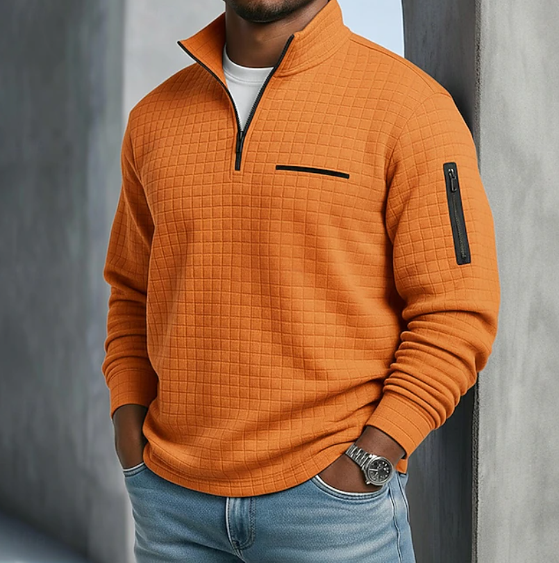 Women's Casual Long Sleeve Waffle Sweater – Everyday, Comfortable