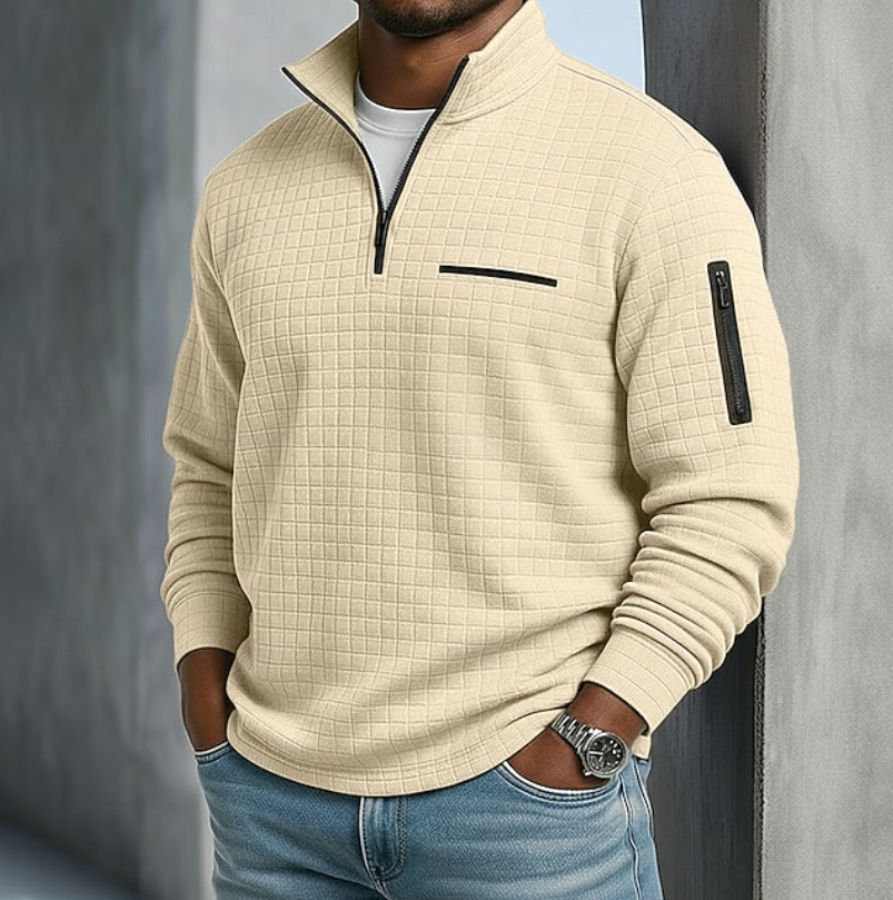 Women's Casual Long Sleeve Waffle Sweater – Everyday, Comfortable