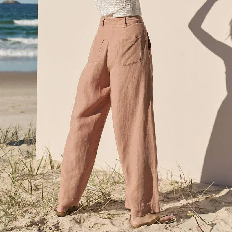 Linen Summer Trousers for Men | Lightweight Casual Pants for Warm Weather