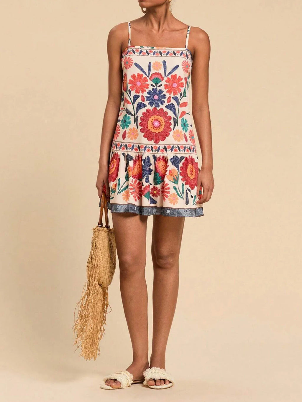Floral Print Maxi Dress in Lightweight Fabric for Casual Wear