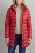 Women's Ultra-Lightweight Hooded Down Jacket – Cozy Warmth, Casual Wear