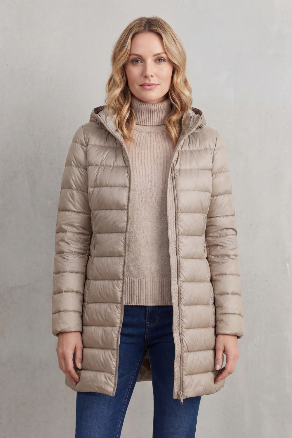 Women's Ultra-Lightweight Hooded Down Jacket – Cozy Warmth, Casual Wear