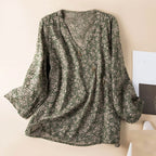 Crosswrap Blouse in Lightweight Fabric - Women's Casual Top for Everyday Wear