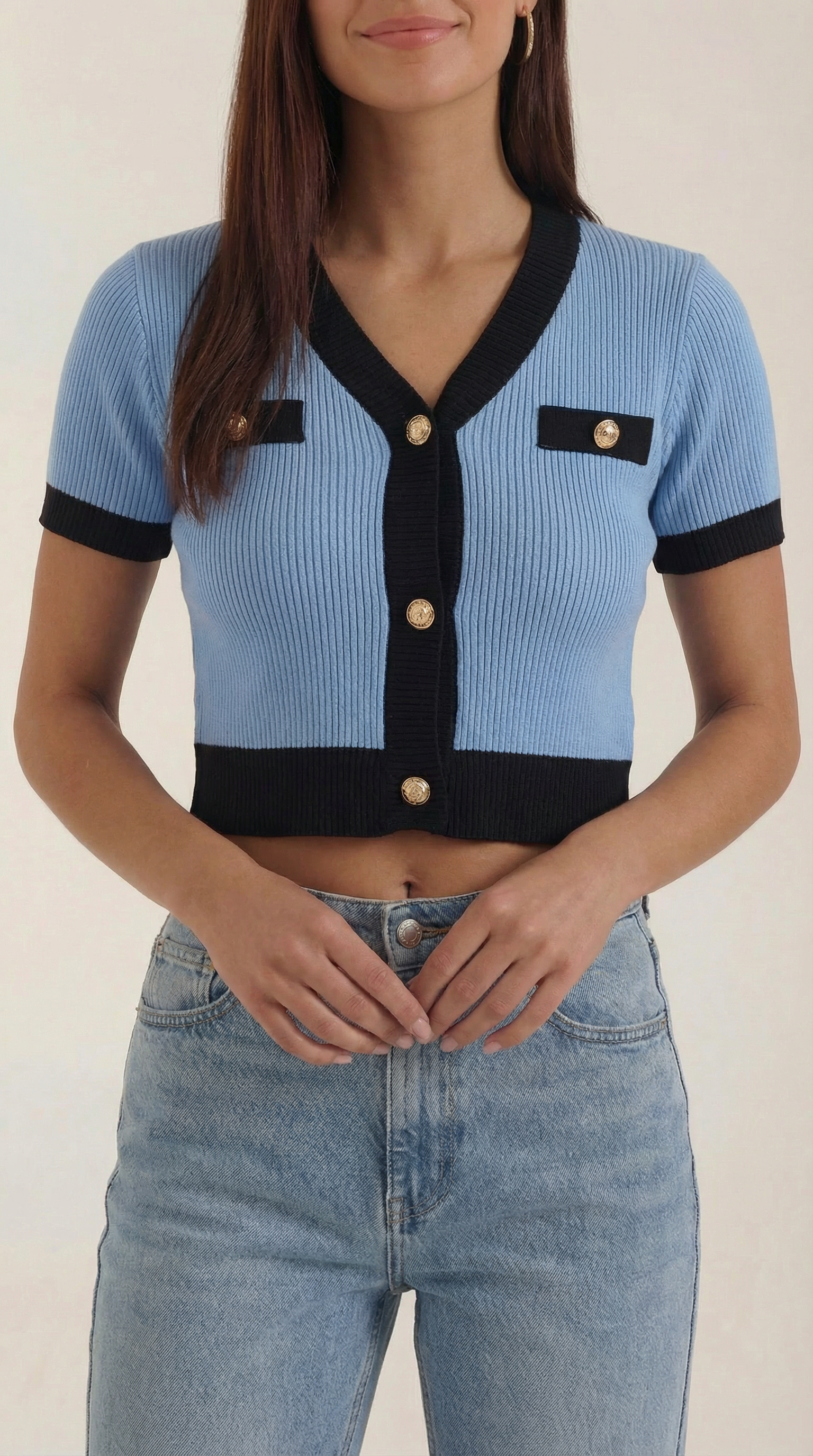 Short-Sleeve Nerina Top in Soft Cotton - Casual Everyday Wear for Women