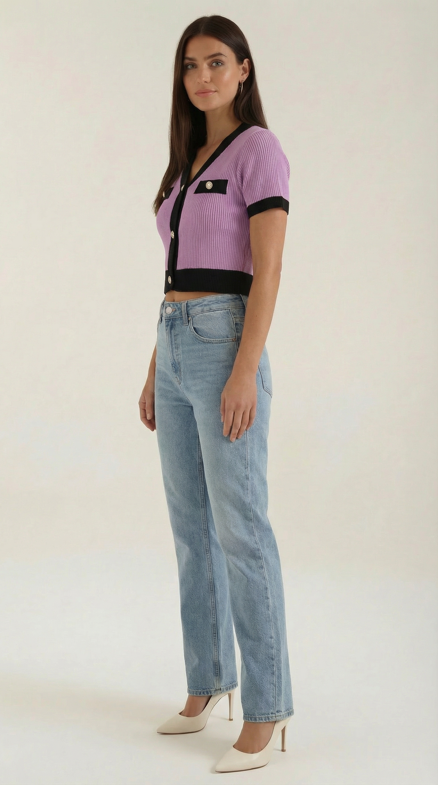 Short-Sleeve Nerina Top in Soft Cotton - Casual Everyday Wear for Women