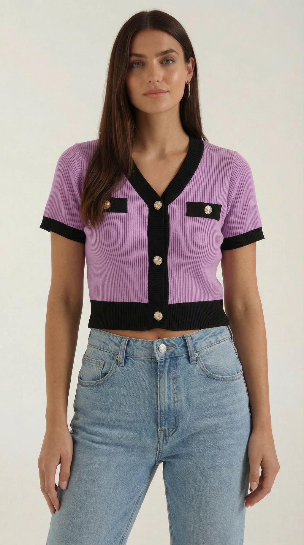 Short-Sleeve Nerina Top in Soft Cotton - Casual Everyday Wear for Women