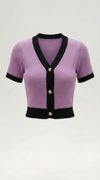 Short-Sleeve Nerina Top in Soft Cotton - Casual Everyday Wear for Women