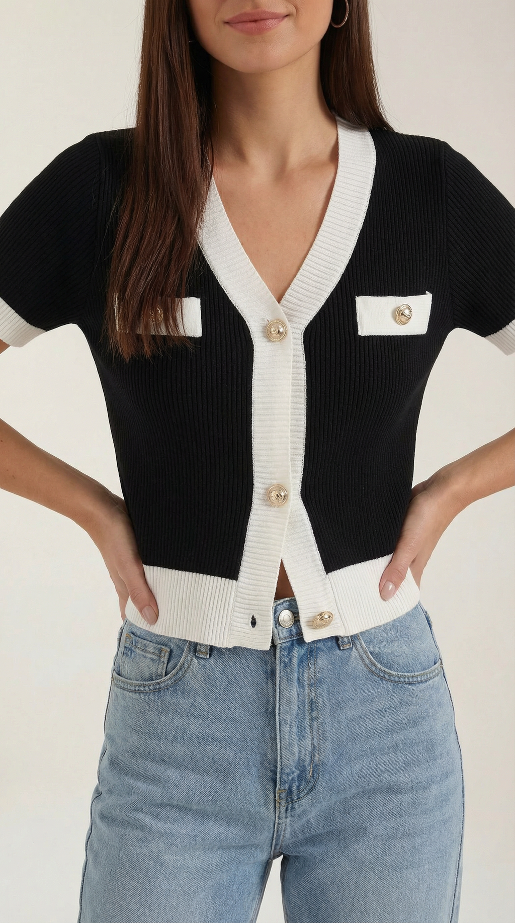 Short-Sleeve Nerina Top in Soft Cotton - Casual Everyday Wear for Women