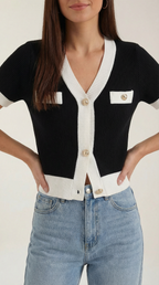 Short-Sleeve Nerina Top in Soft Cotton - Casual Everyday Wear for Women