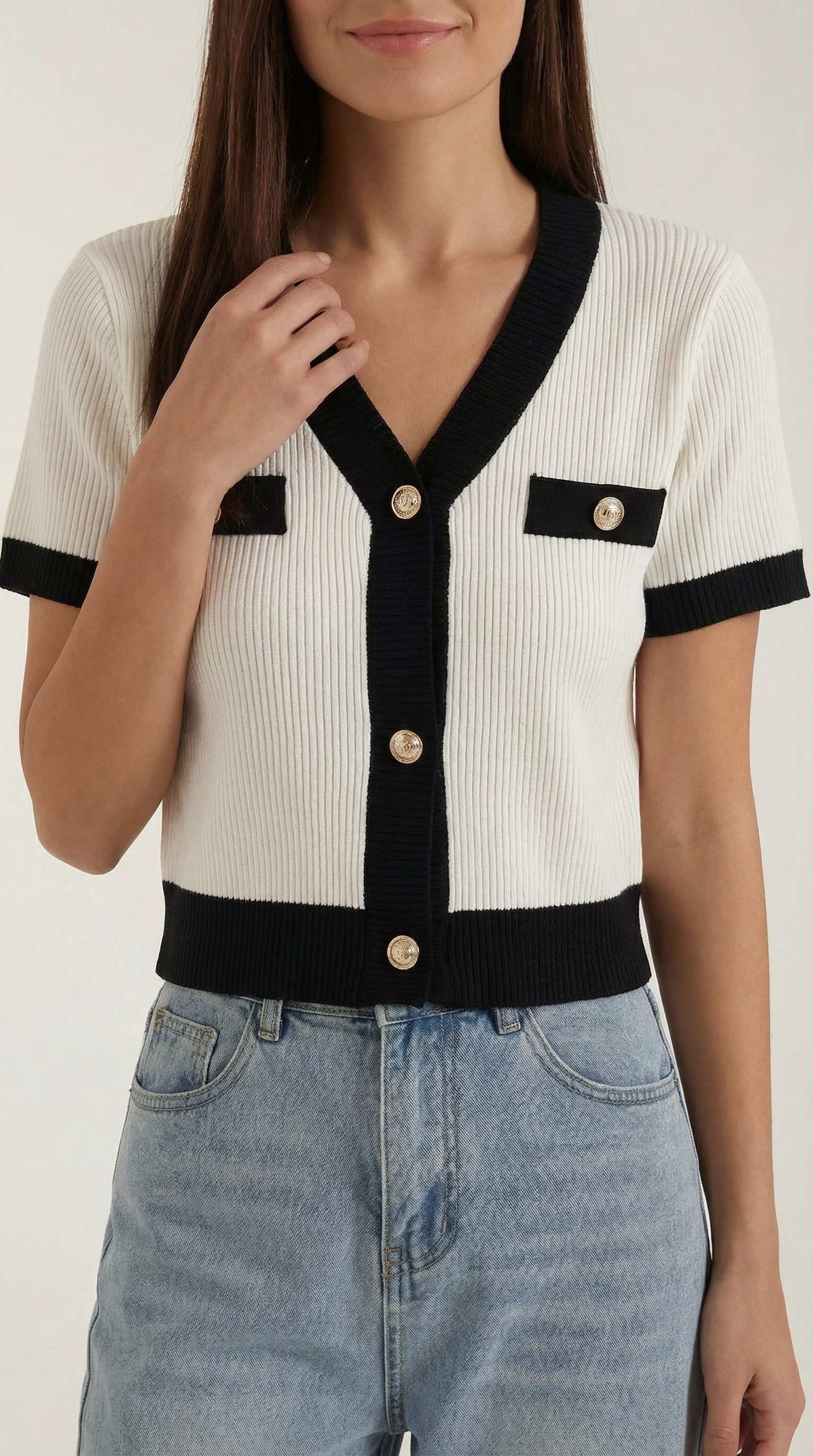 Short-Sleeve Nerina Top in Soft Cotton - Casual Everyday Wear for Women