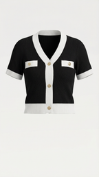 Short-Sleeve Nerina Top in Soft Cotton - Casual Everyday Wear for Women