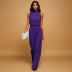 Sleeveless Halter Jumpsuit for Women | Lightweight Fabric | Casual & Formal Wear