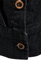 Slim Fit Long Sleeve Denim Shirt for Men - Casual Button Down Design