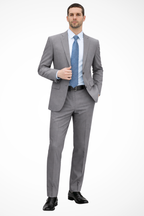 Slim Fit Men's Formal Business Suit - Classic Design for Professional Attire