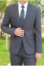 Slim Fit Men's Formal Business Suit - Classic Design for Professional Attire