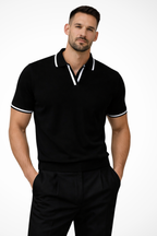Slim Fit Men's Polo Shirt with Contrast Trim for Casual Wear