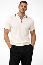 Slim Fit Men's Polo Shirt with Contrast Trim for Casual Wear