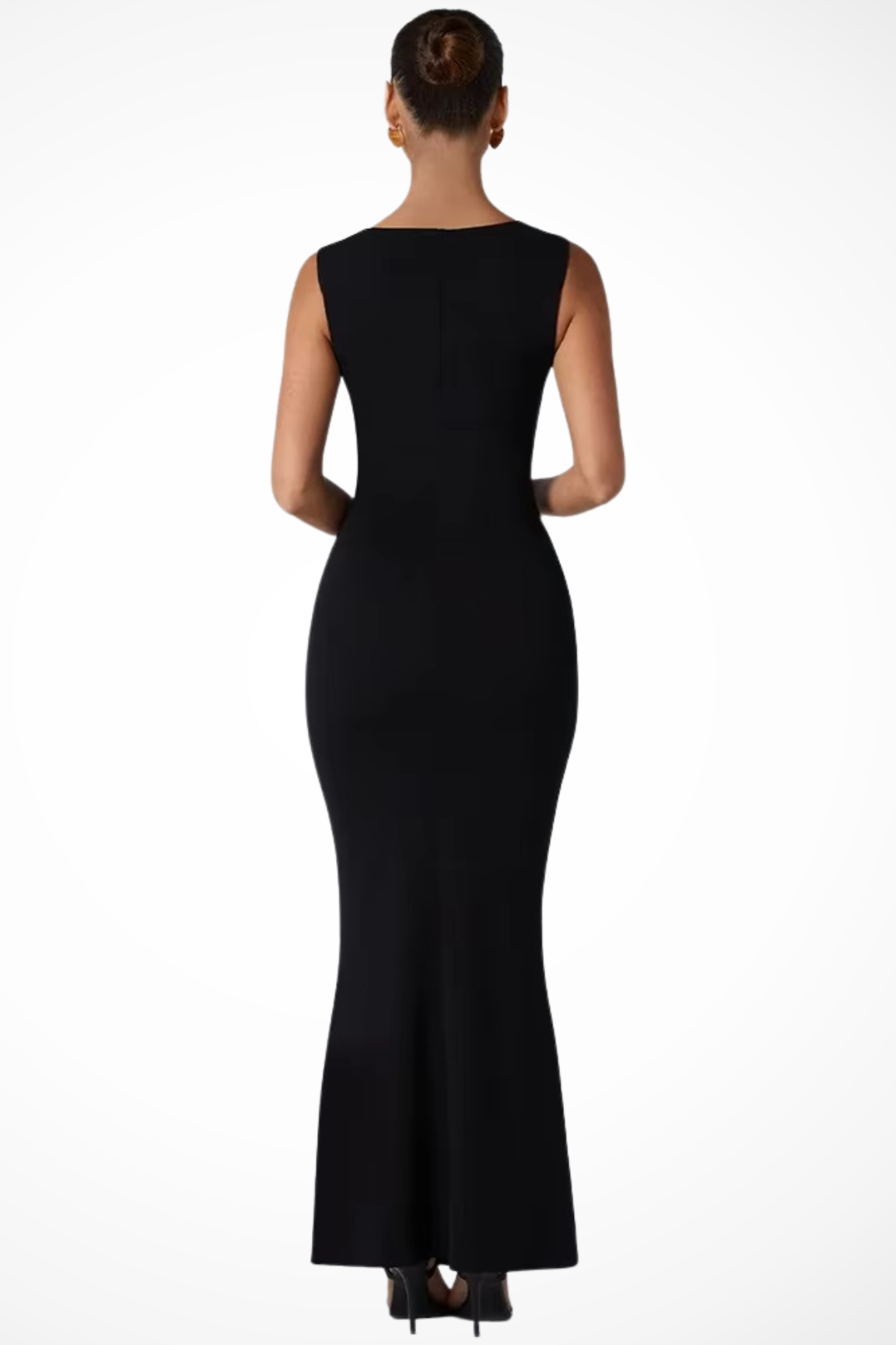 Square Neck Bodycon Maxi Dress for Women | Elegant Wedding Guest Attire