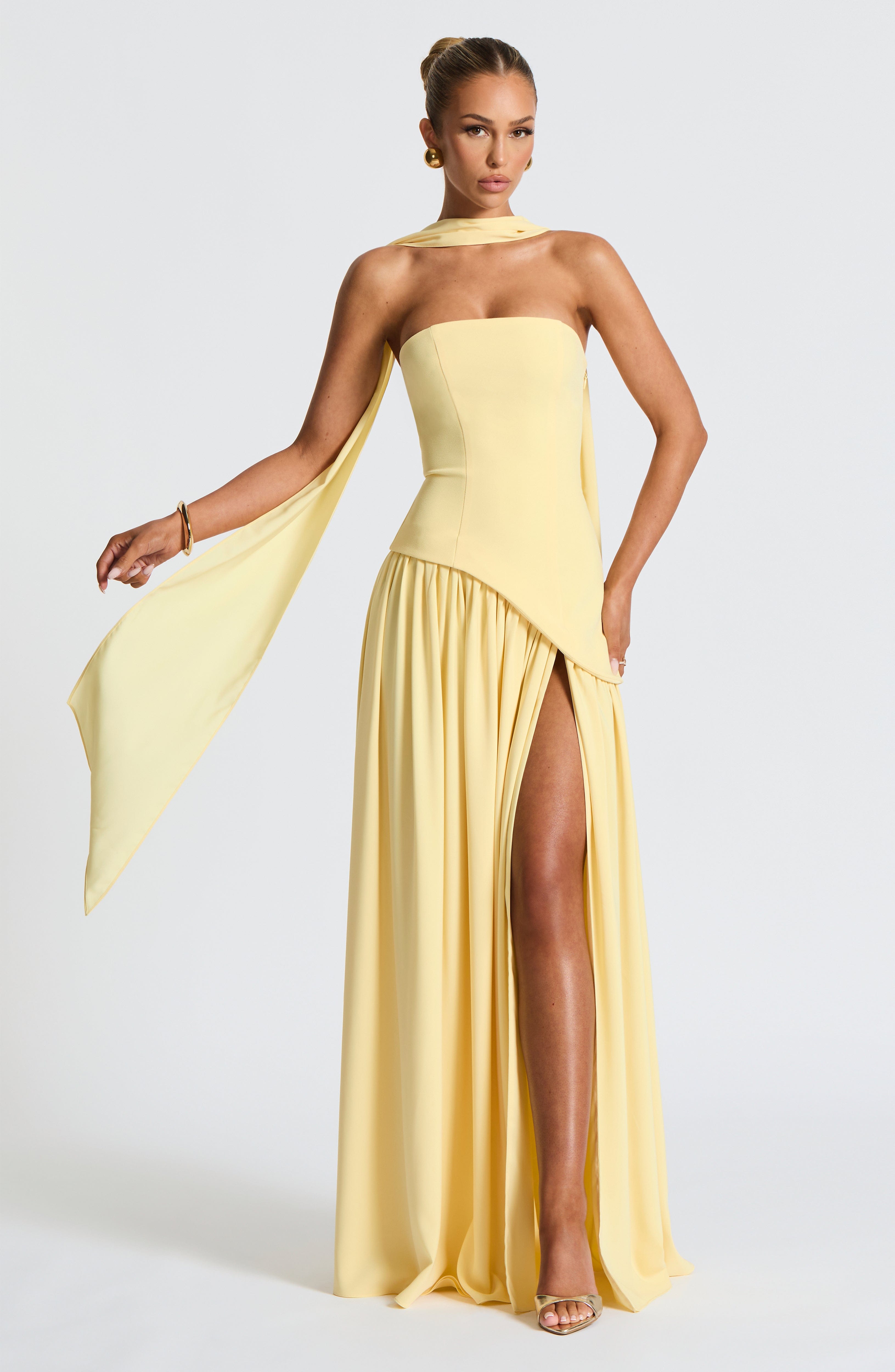 Strapless Lightweight Maxi Dress for Summer Events and Casual Outings