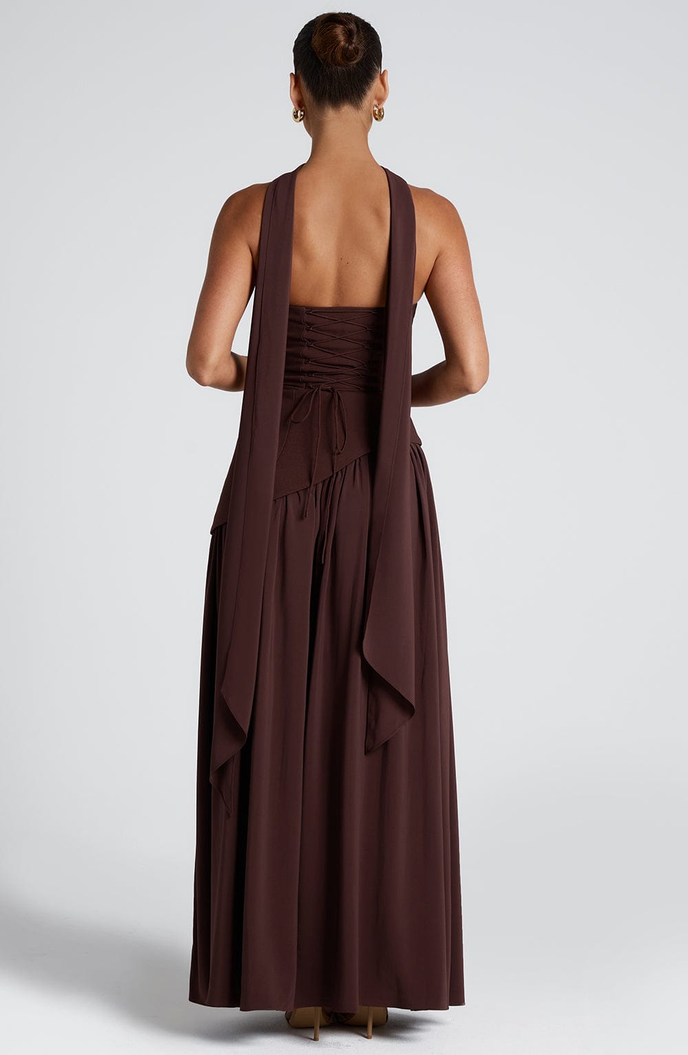Strapless Maxi Dress in Lightweight Fabric for Summer Events and Casual Outings