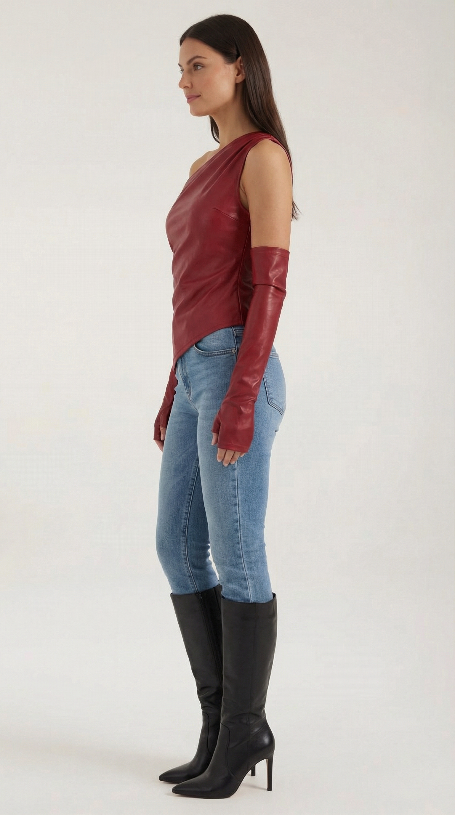 Strapless Women's Top - Lightweight Cotton Blend - Casual Summer Wear - Versatile Solid Color Design