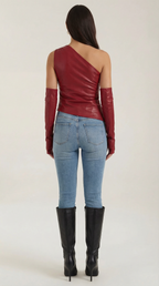 Strapless Women's Top - Lightweight Cotton Blend - Casual Summer Wear - Versatile Solid Color Design