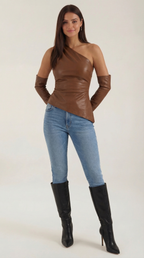 Strapless Women's Top - Lightweight Cotton Blend - Casual Summer Wear - Versatile Solid Color Design