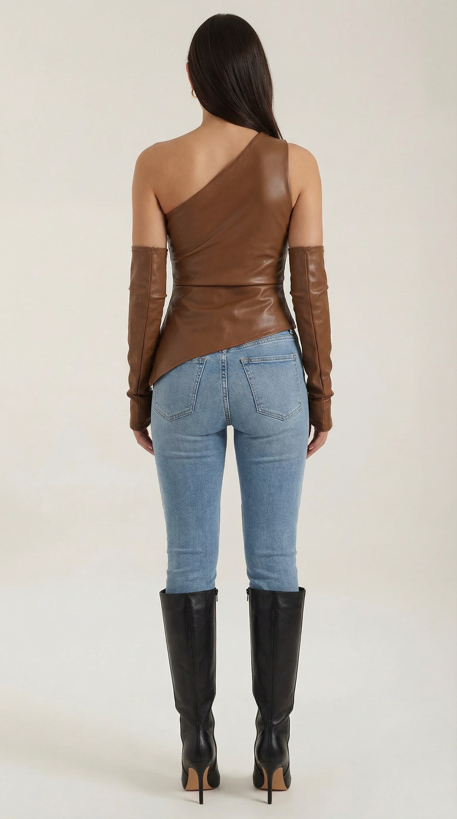 Strapless Women's Top - Lightweight Cotton Blend - Casual Summer Wear - Versatile Solid Color Design