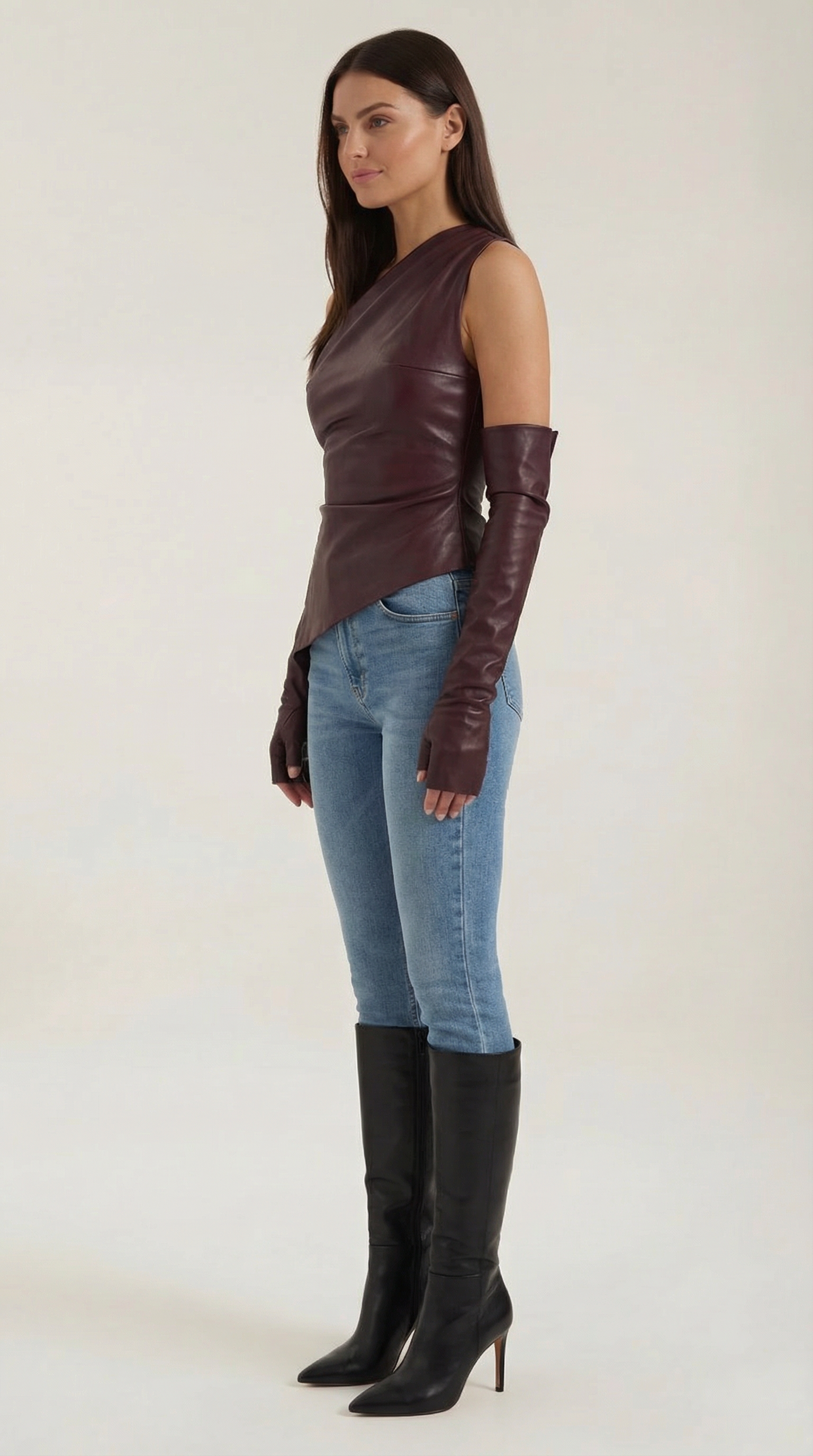 Strapless Women's Top - Lightweight Cotton Blend - Casual Summer Wear - Versatile Solid Color Design