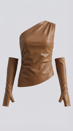 Strapless Women's Top - Lightweight Cotton Blend - Casual Summer Wear - Versatile Solid Color Design