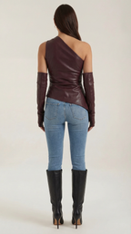 Strapless Women's Top - Lightweight Cotton Blend - Casual Summer Wear - Versatile Solid Color Design