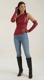 Strapless Women's Top - Lightweight Cotton Blend - Casual Summer Wear - Versatile Solid Color Design