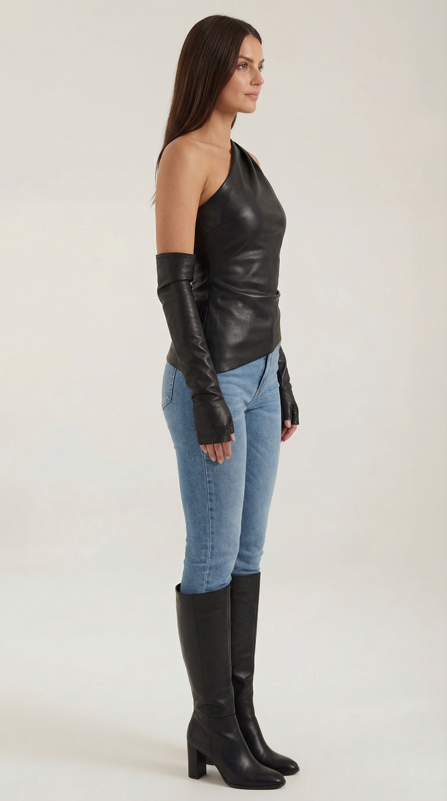 Strapless Women's Top - Lightweight Cotton Blend - Casual Summer Wear - Versatile Solid Color Design