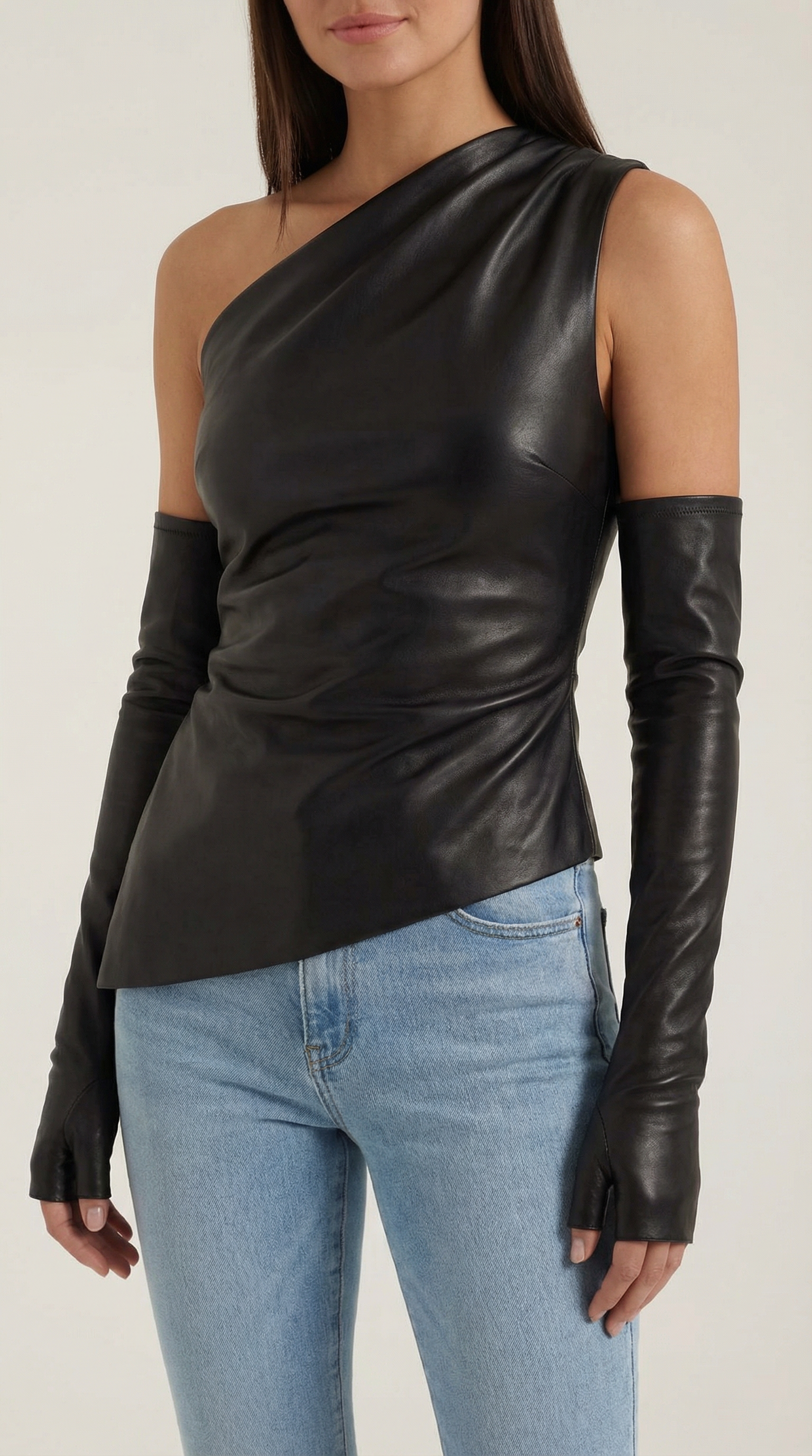 Strapless Women's Top - Lightweight Cotton Blend - Casual Summer Wear - Versatile Solid Color Design